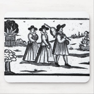 Mousepad Vela ajustada peregrinos no Mayflower