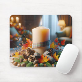 Mousepad Vela de outono com Bolotas