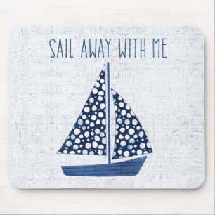 Mousepad Vela náutica das citações afastado comigo