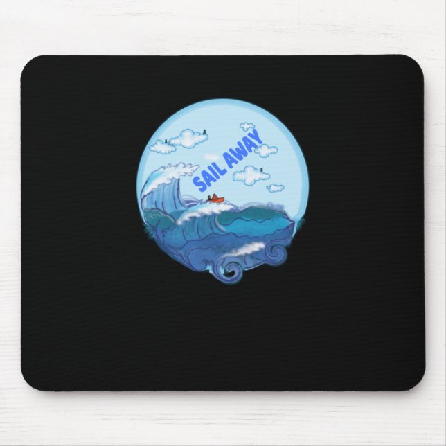Mousepad Vela - Navegue Para a Liberdade (Frente)