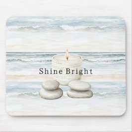 Mousepad Velas de Pedras do Oceano Praia Azul Serenidade
