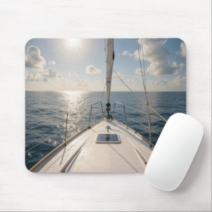 Mousepad Velero na Água Calma do Oceano