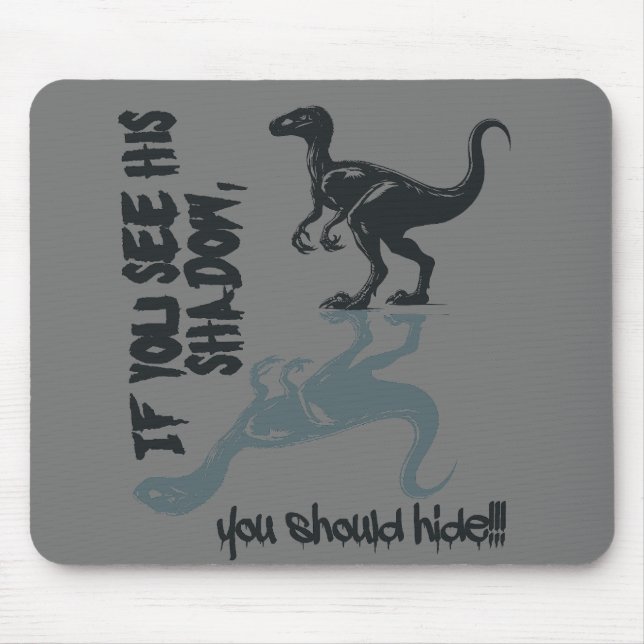 Mousepad Velociraptor, Dinosaurier, T-Rex (Frente)