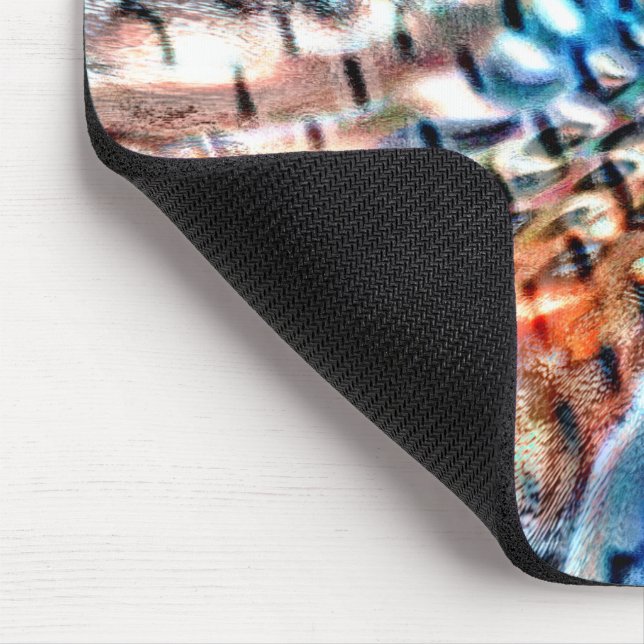 Mousepad Veludo ou plumagem cor-de-rosa brilhante (Canto)