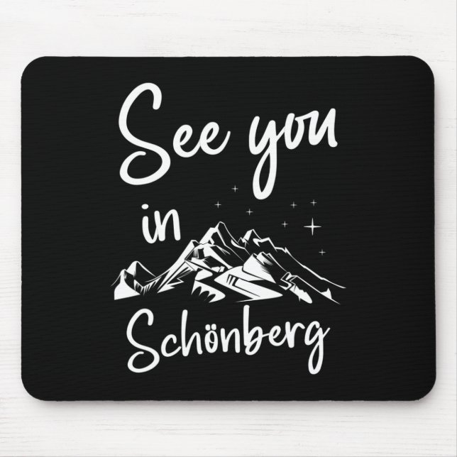 Mousepad Vemo-Nos Em Schönberg, Alemanha, Férias Ski (Frente)