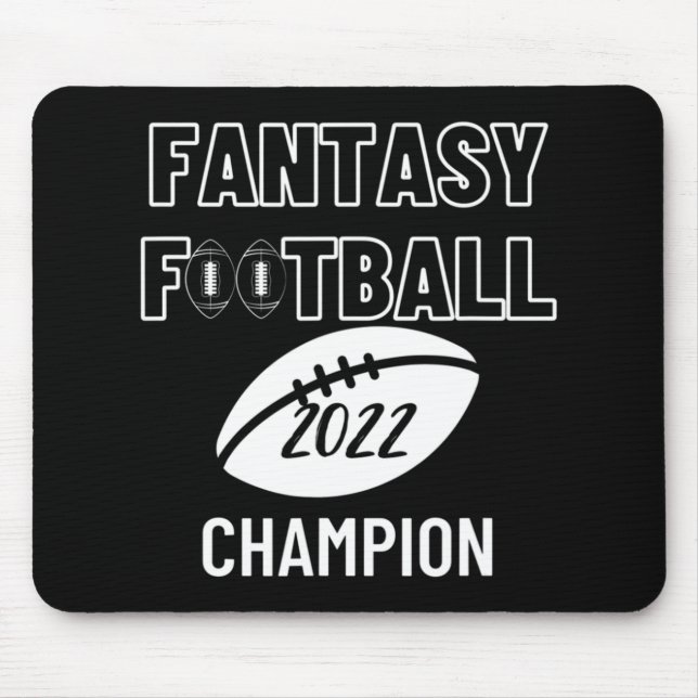 Mousepad Vencedor da Liga de Futebol da Fantasy 2022 Pé (Frente)