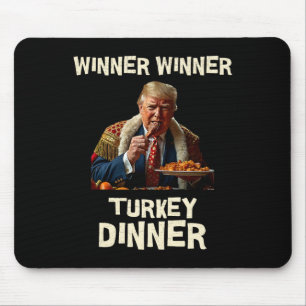 Mousepad Vencedor da Turquia Janta Ação de Graças Donald Tr