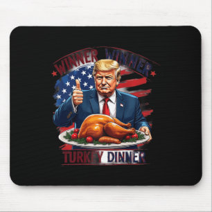 Mousepad Vencedor da Turquia Janta Engraçado Trump Thanksgi