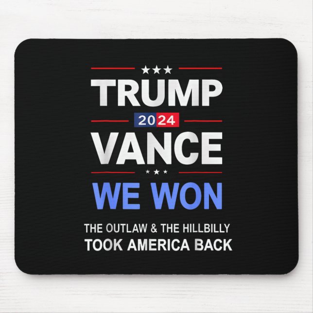 Mousepad Vencedor do Trump Vance que ganhamos em Byck Ameri (Frente)
