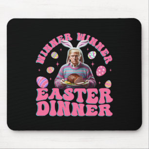 Mousepad Vencedor vencedor da Páscoa Janta Engraçado Trump