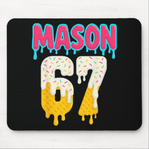 Mousepad Venda 6 7 Sorvete Gotejamento Número 67 Divertido