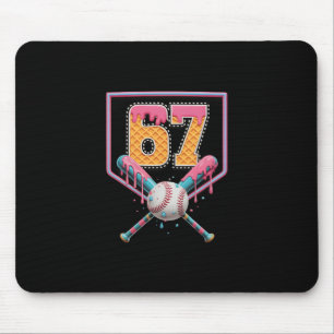 Mousepad Venda Drip Número 67 Diversão Seis Sete 6 7 Design