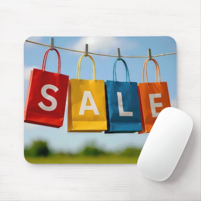 Mousepad Venda Sacolas de Papel para Compras On-line (Com mouse)