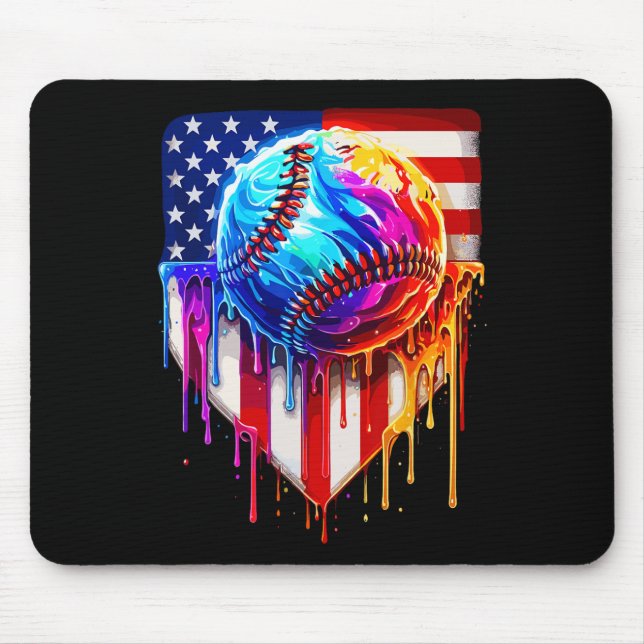 Mousepad Venda Sorvete American Flag Drill (Frente)