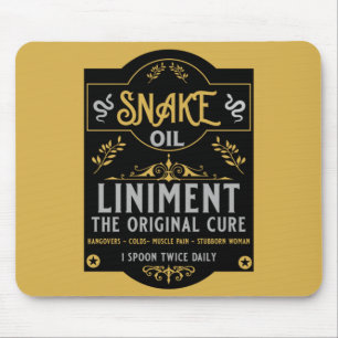 Mousepad Vendedor de óleo de cobra, presentes engraçados pa