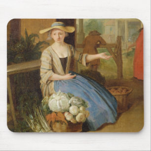 Mousepad Vendedor vegetal, jardim de Covent, c.1726 (óleo