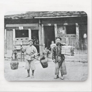Mousepad Vendedores ambulantes chineses, c.1870 (foto de