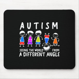 Mousepad Vendo O Mundo De Um Ângulo Diferente Autismo Awa