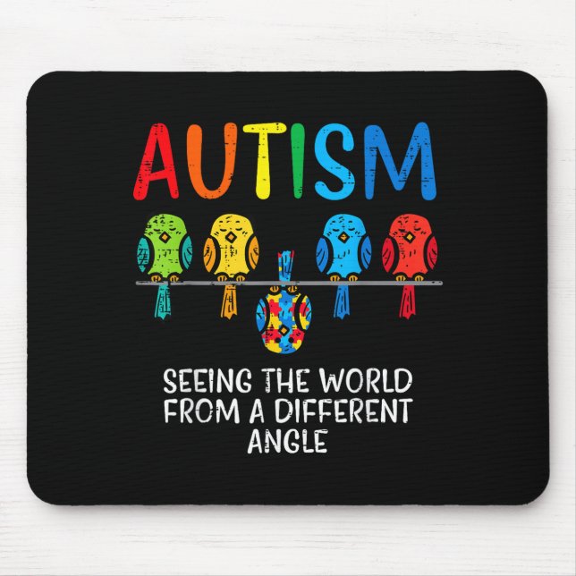 Mousepad Vendo o Mundo de um Ângulo Diferente Conscientizaç (Frente)