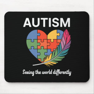 Mousepad Vendo O Mundo Diferentemente Autismo Sensibilizar 