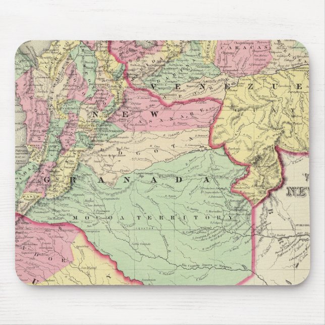Mousepad Venezuela, Nova Granada E Equador (Frente)