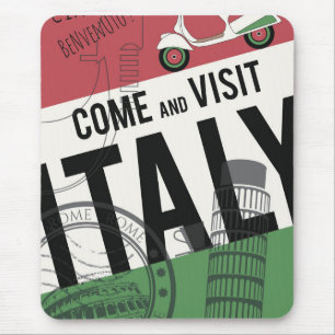 Mousepad Venha visitar Italia