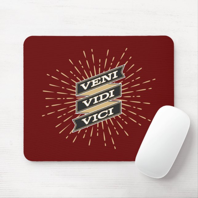 Mousepad Veni Vidi Vici Red (Com mouse)