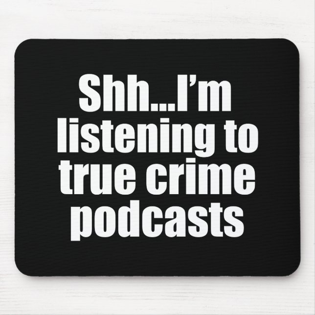 Mousepad Ventilador do Podcast do Crime Real Engraçado (Frente)