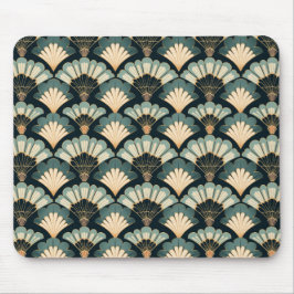 Mousepad Ventilador Teal & Beige inspirado no Japão