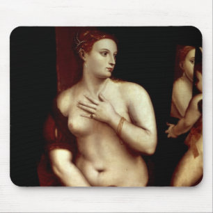 Mousepad Venus na frente do espelho