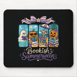 Mousepad Verão Boo Leitura Livro Vibrações Assustadoras Ver