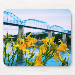 Mousepad Verão em Chattanooga, TN - Ponte da Rua Walnut