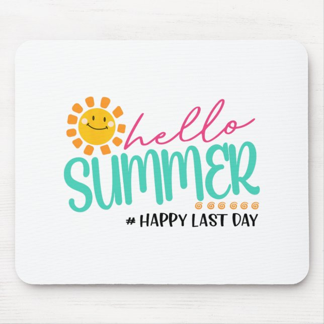 Mousepad Verão feliz no último dia (Frente)