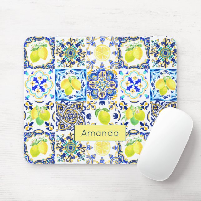 Mousepad Verão Siciliano Maiolica (Com mouse)