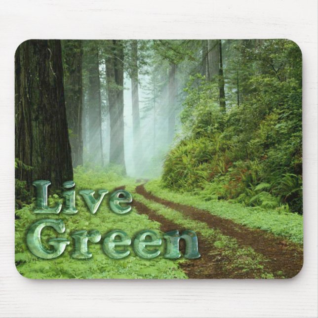 Mousepad Verde ao Vivo - Floresta (Frente)