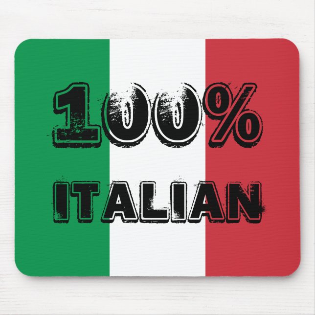 Mousepad Verde Branco Vermelho Tricolor 100% Italiano (Frente)