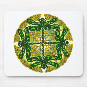 Mousepad Verde celta das libélulas