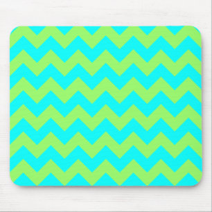Mousepad Verde Claro e Ziguezague Aqua