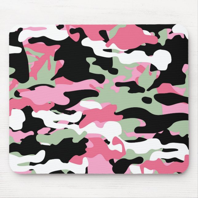 Mousepad Verde Cor-de-rosa e Celadon (Frente)