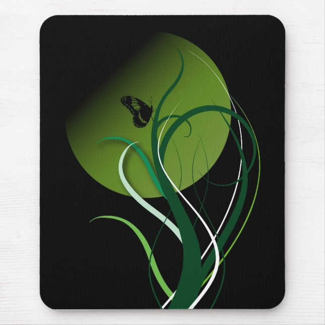 Mousepad Verde da borboleta (Frente)