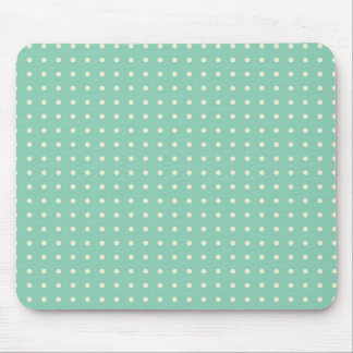 Mousepad Verde da cerceta com as bolinhas de creme pequenas