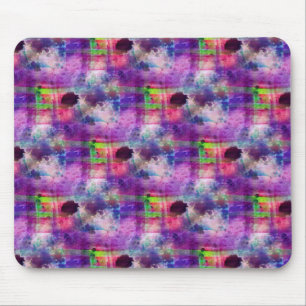 Mousepad Verde do design, aguarela roxa da textura