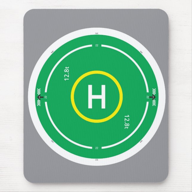 Mousepad Verde do HeliDECK (Frente)