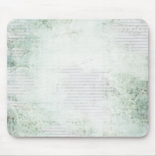 Mousepad Verde do papel de nota floral