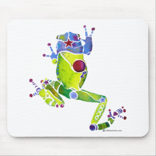 Mousepad Verde do primavera do sapo