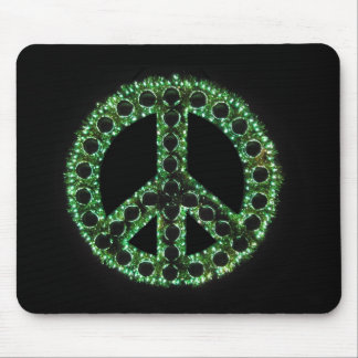 mousepad verde do sinal de paz