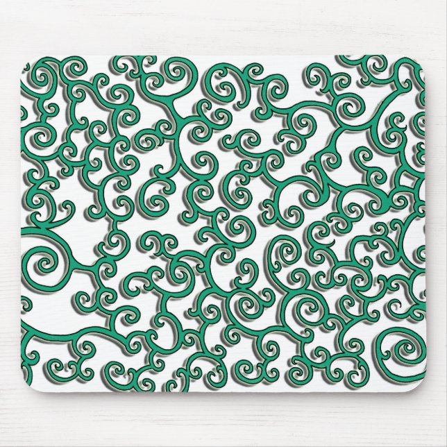 Mousepad verde do swirlie (Frente)