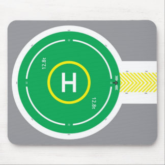 Mousepad Verde do tapete do rato do HeliDECK de sentido