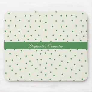 Mousepad verde e branco