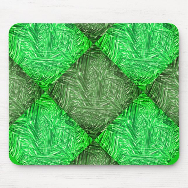 Mousepad verde falsa grama ou folhas coqueiro (Frente)
